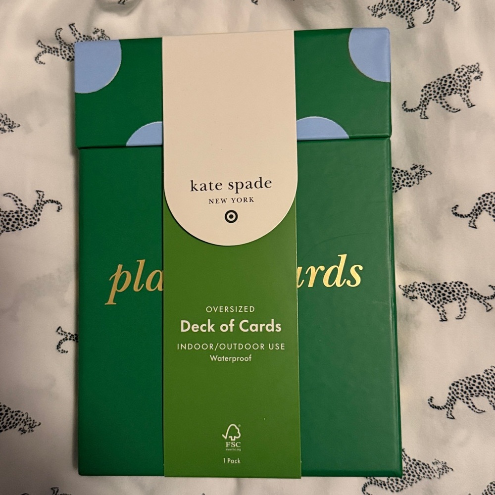 New KATE SPADE × TARGET Oversized Playing Deck Of Cards Waterproof